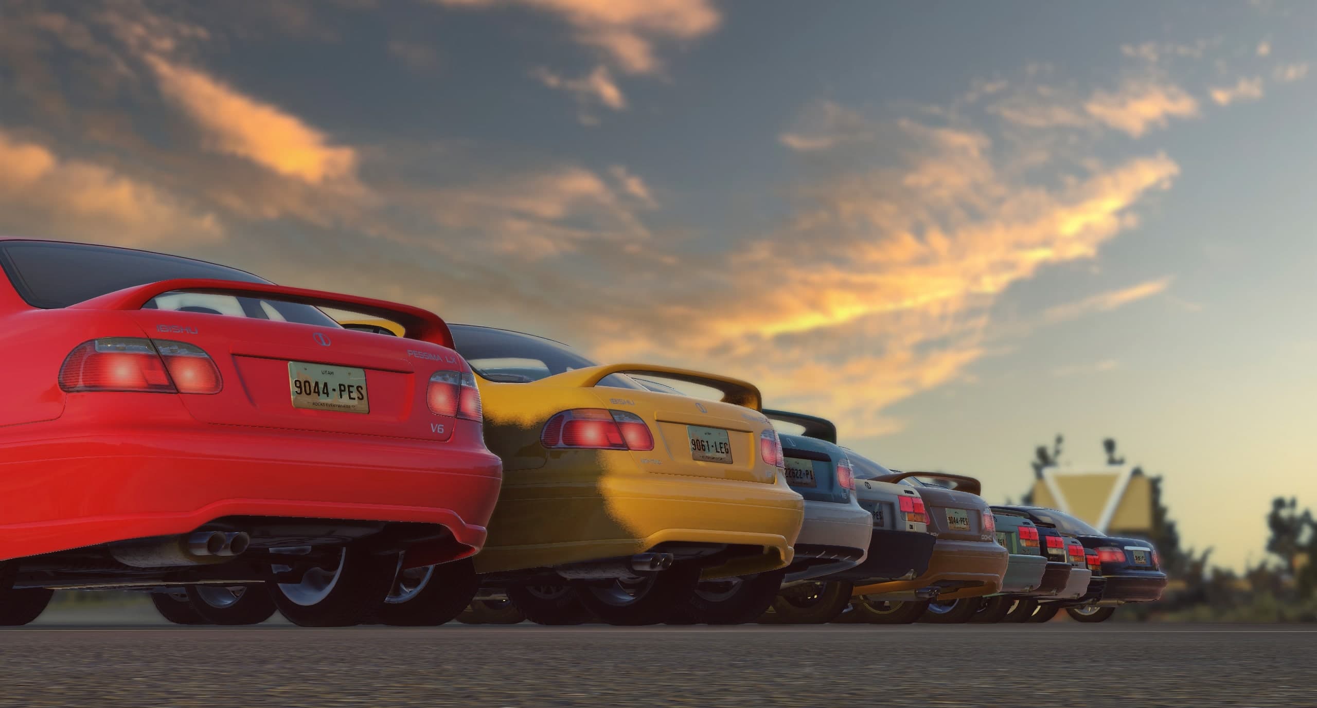 Lined Ibishu Pessima cars